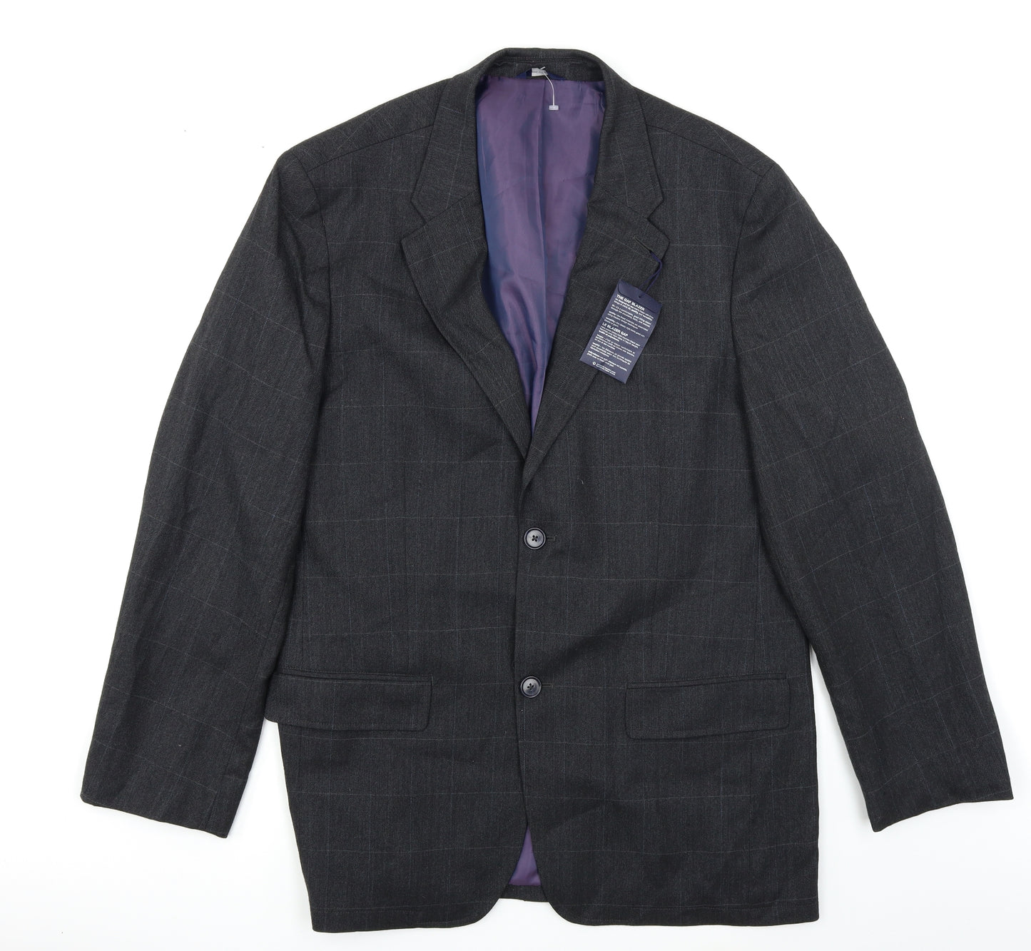 Gap Mens Grey Check  Jacket Blazer Size L