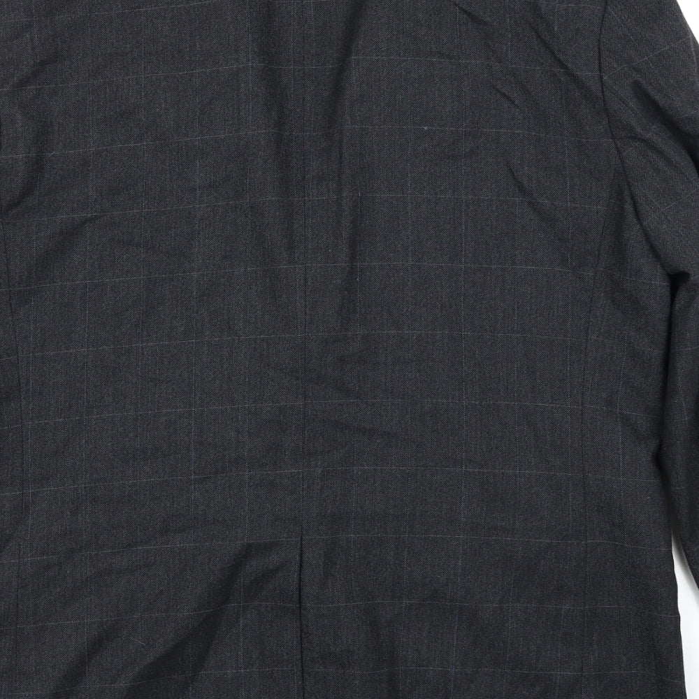 Gap Mens Grey Check  Jacket Blazer Size L