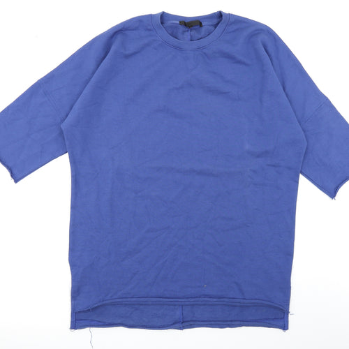 Mennace Mens Blue   Pullover Sweatshirt Size M