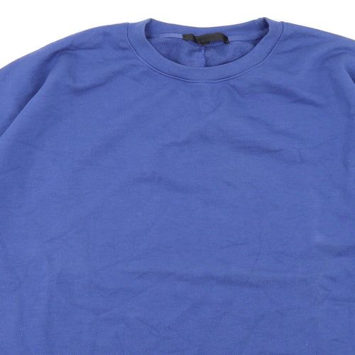 Mennace Mens Blue   Pullover Sweatshirt Size M