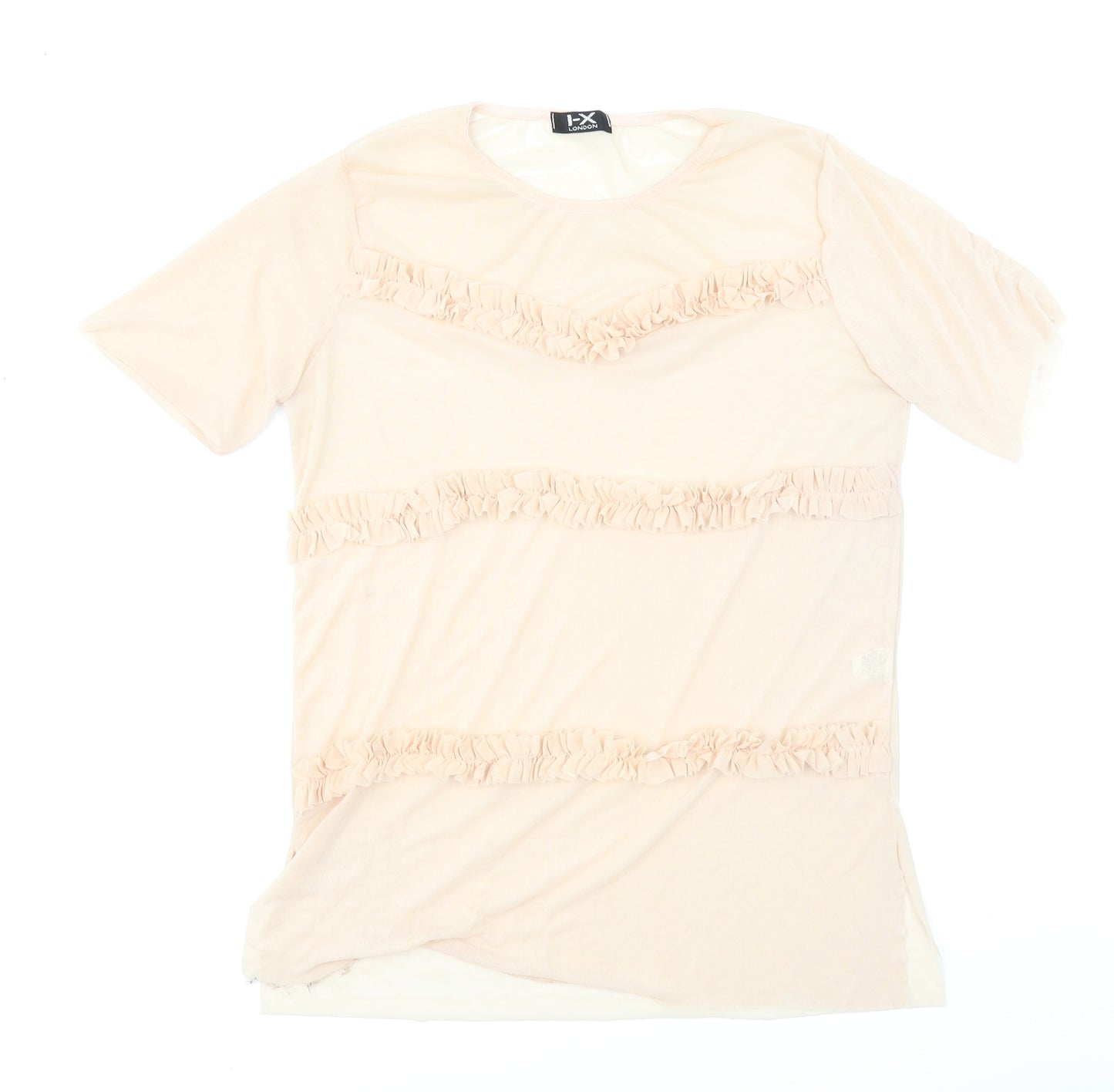 I-X London Womens Pink   Basic T-Shirt Size 10