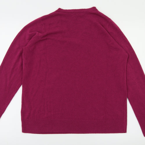 m&s Womens Red   Pullover Jumper Size 14