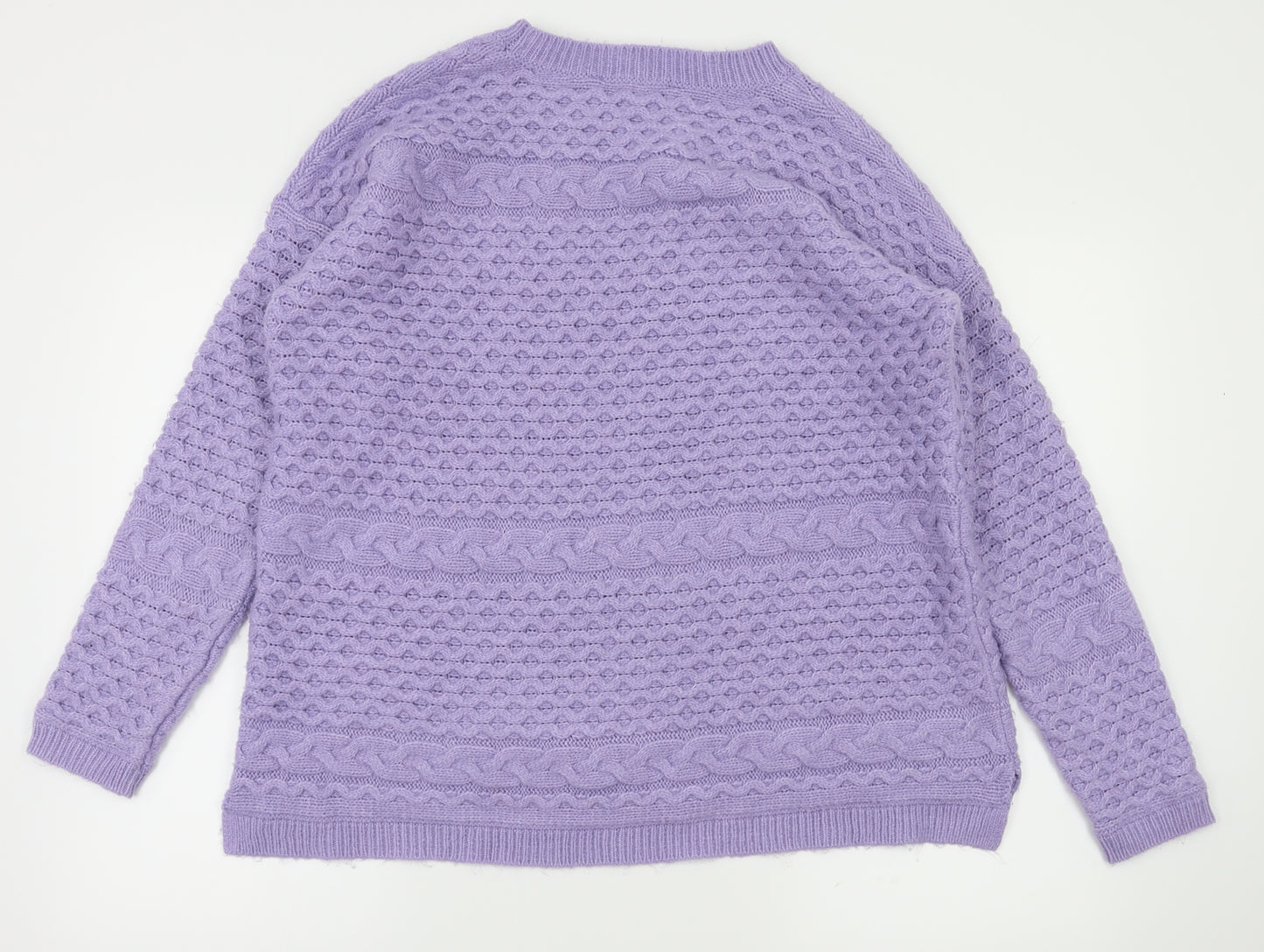 Love knitwear Womens Purple   Pullover Jumper Size 14