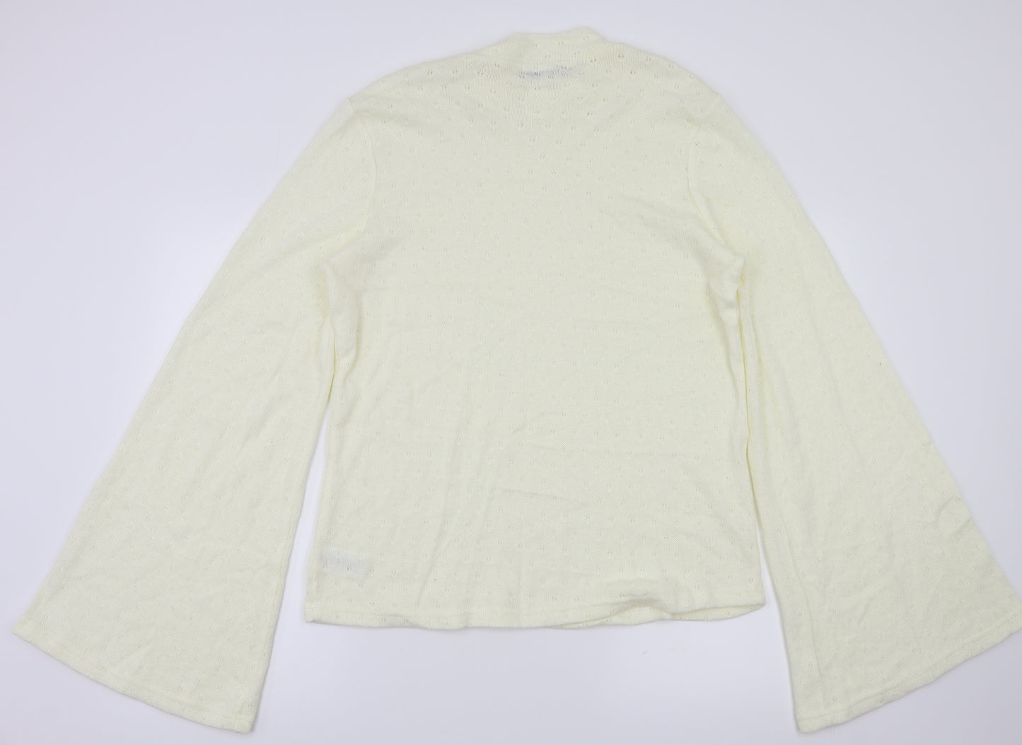 Fashion Union Womens Ivory   Basic T-Shirt Size 14