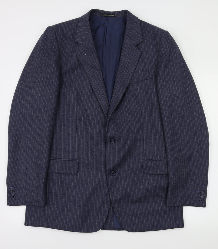 peril pascal Mens Blue Striped Jacket Blazer Size 42