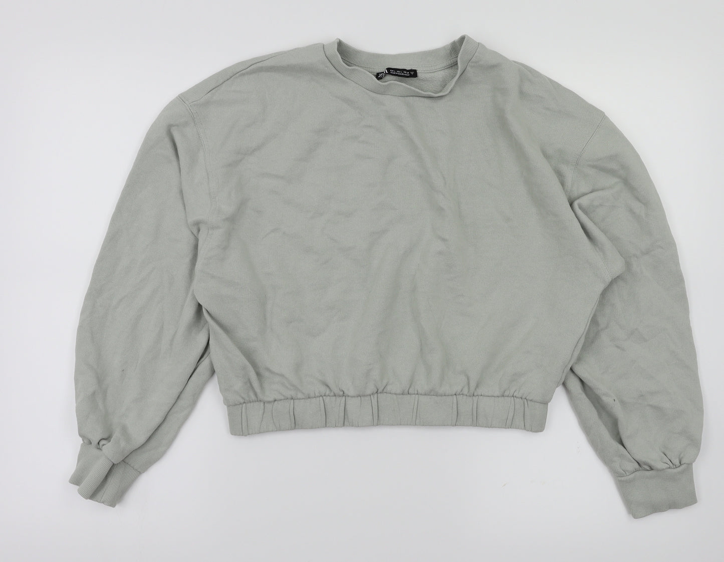 Zara Womens Green   Pullover Jumper Size L