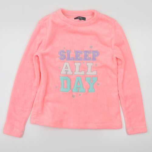 studio  Girls Pink Animal Print  Top Pyjama Top Size 8 Years
