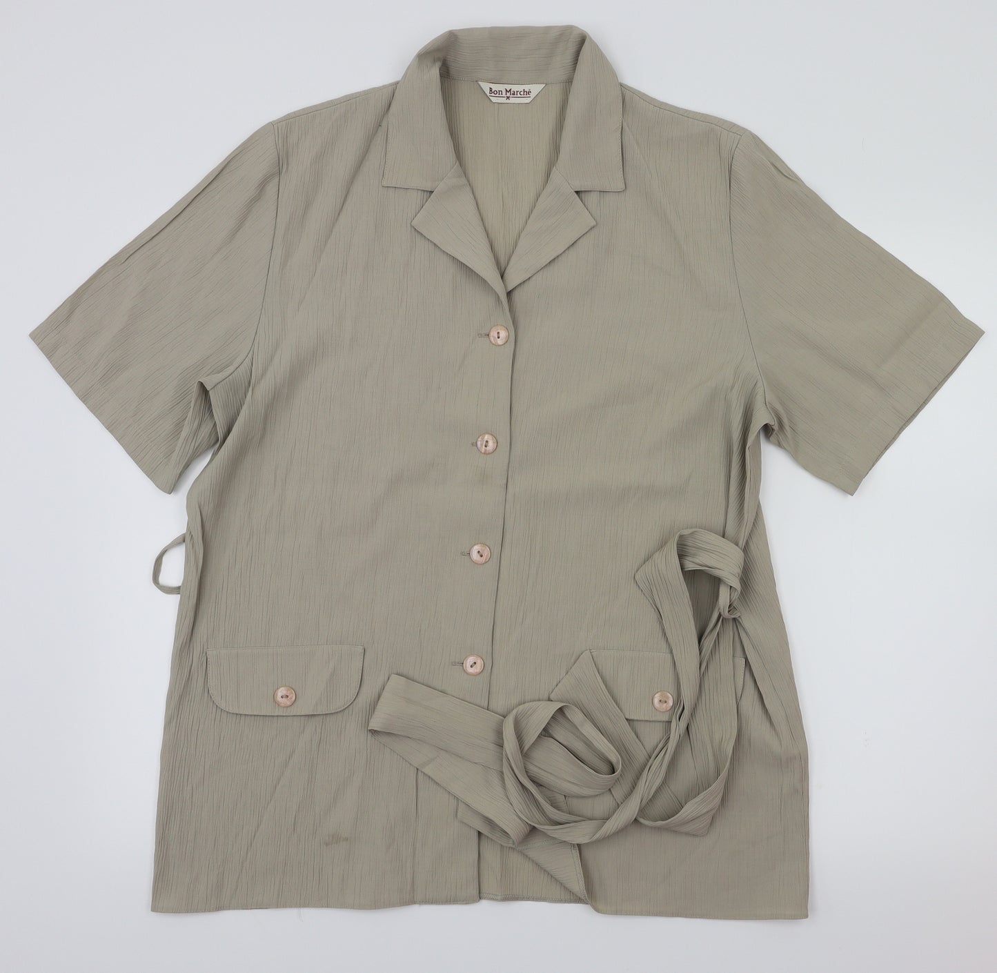Bonmarché Womens Beige   Basic Blouse Size 16