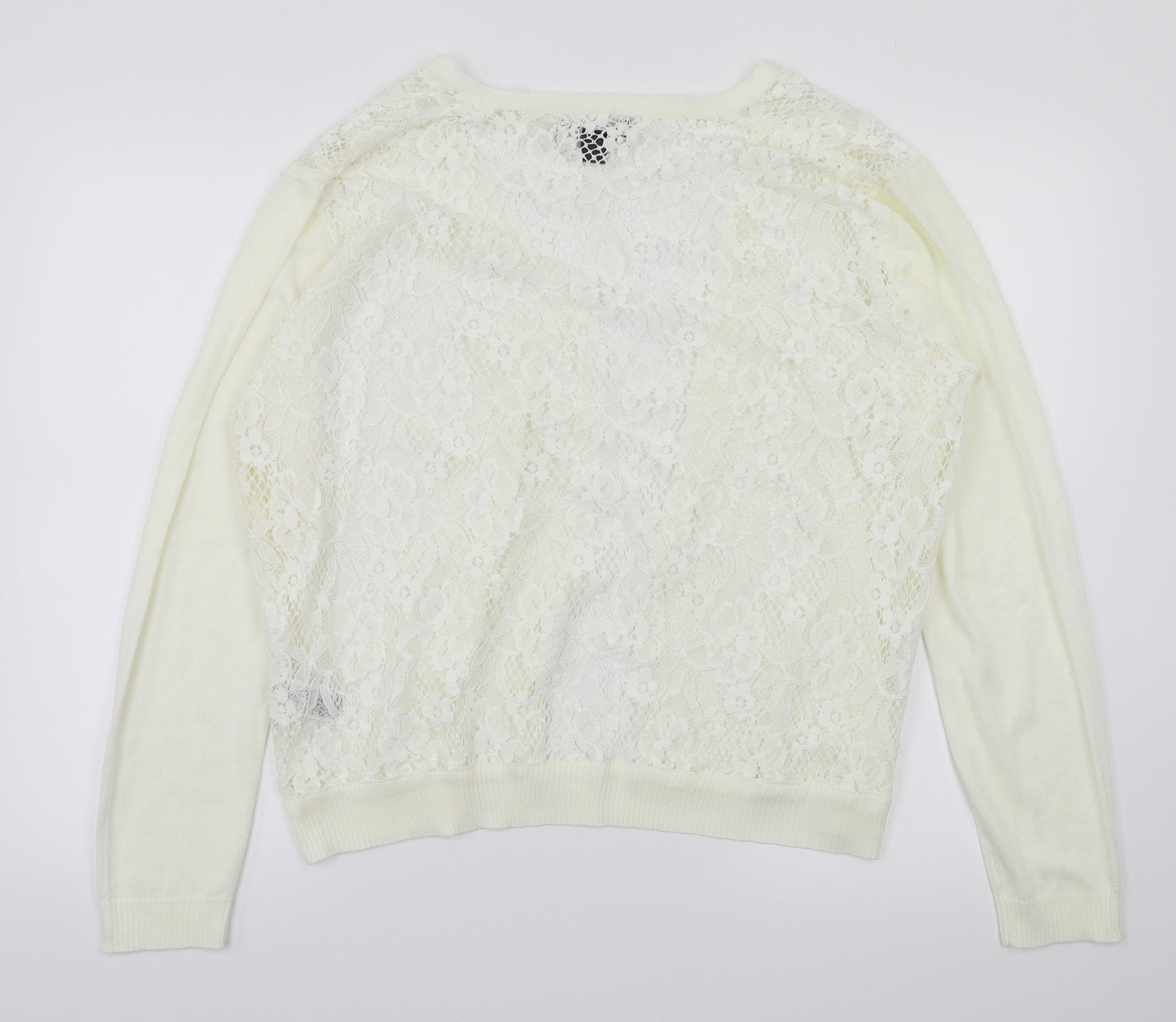 Primark Womens Ivory   Cardigan Jumper Size L