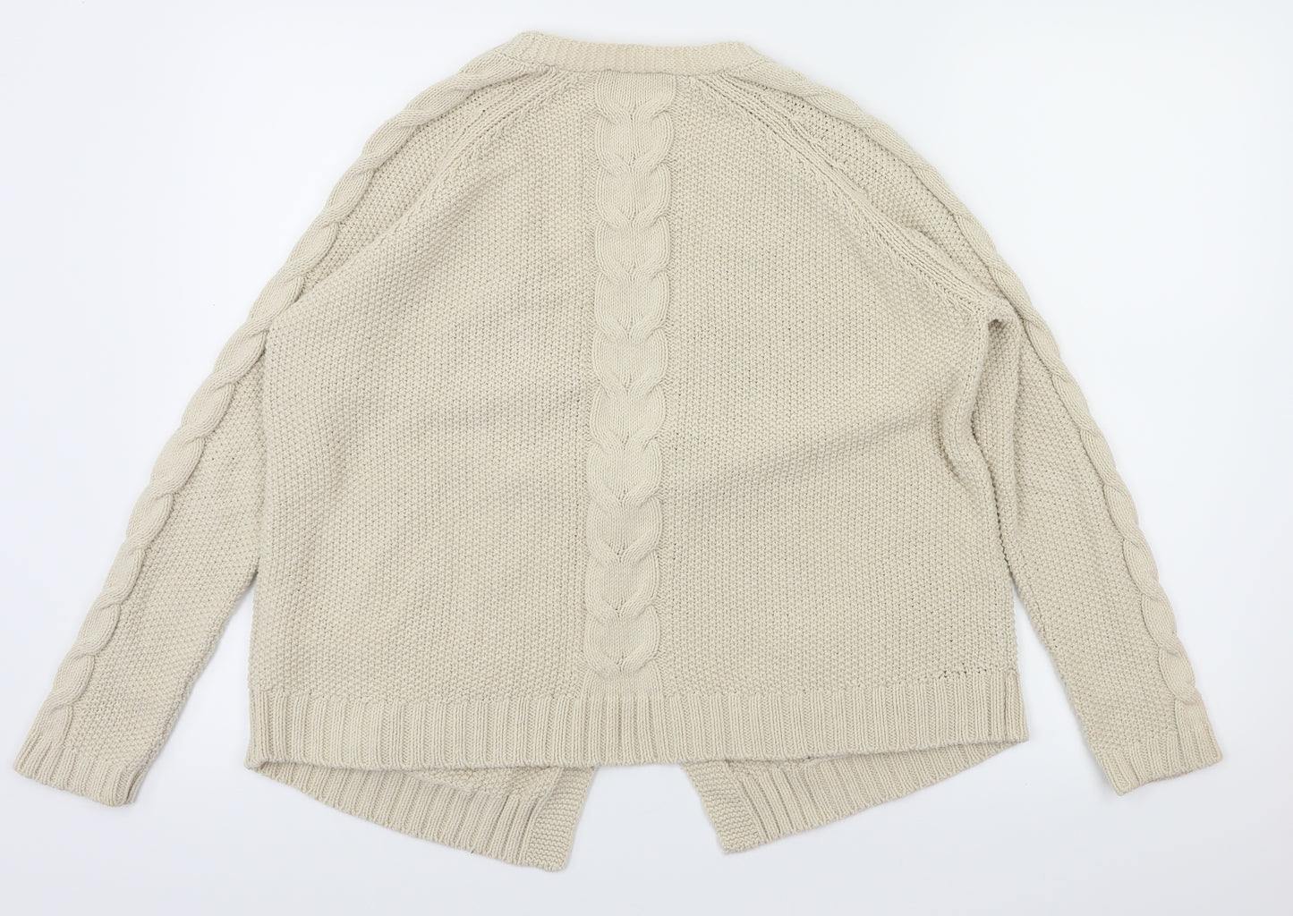 m&s Womens Beige   Cardigan Jumper Size 10
