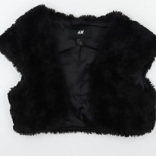 H&M Girls Black   Cardigan Jumper Size 11-12 Years