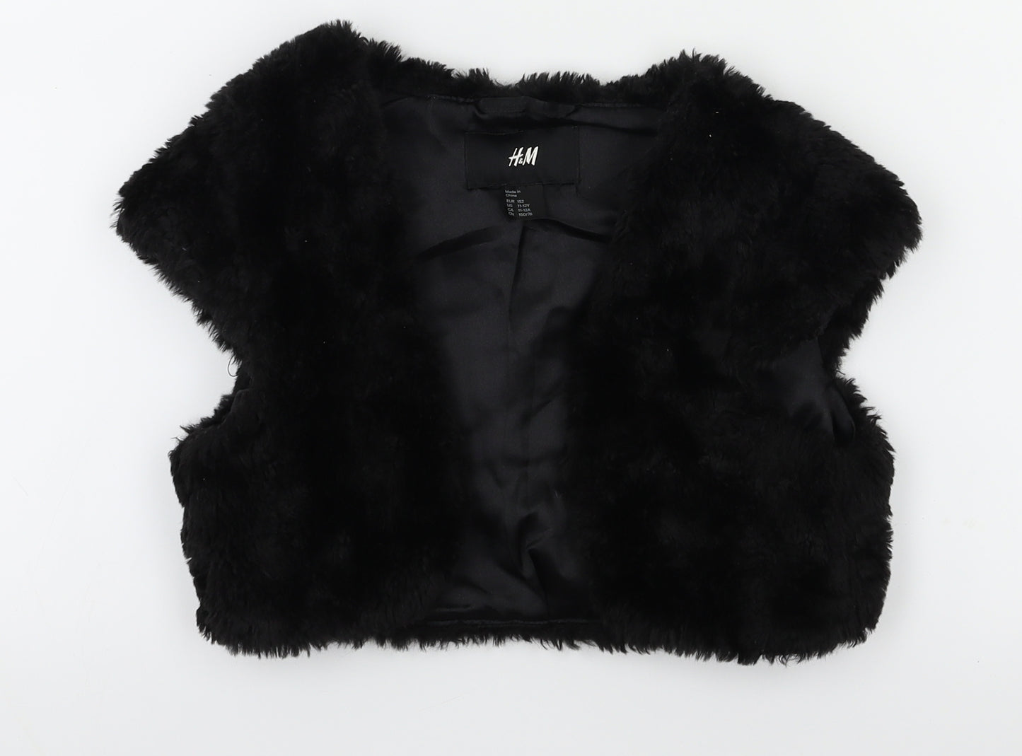 H&M Girls Black   Cardigan Jumper Size 11-12 Years