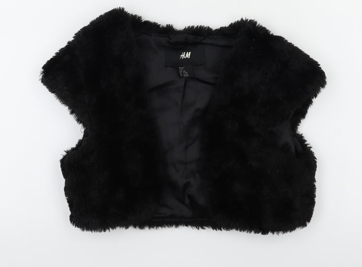 H&M Girls Black   Cardigan Jumper Size 11-12 Years