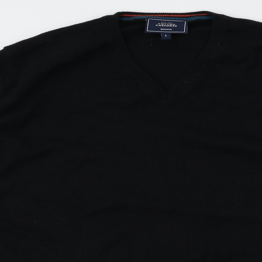 john Lewis  Mens Black   Pullover Sweatshirt Size L