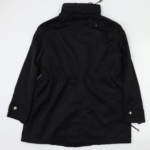 BM Womens Black Houndstooth  Jacket Coat Size 10