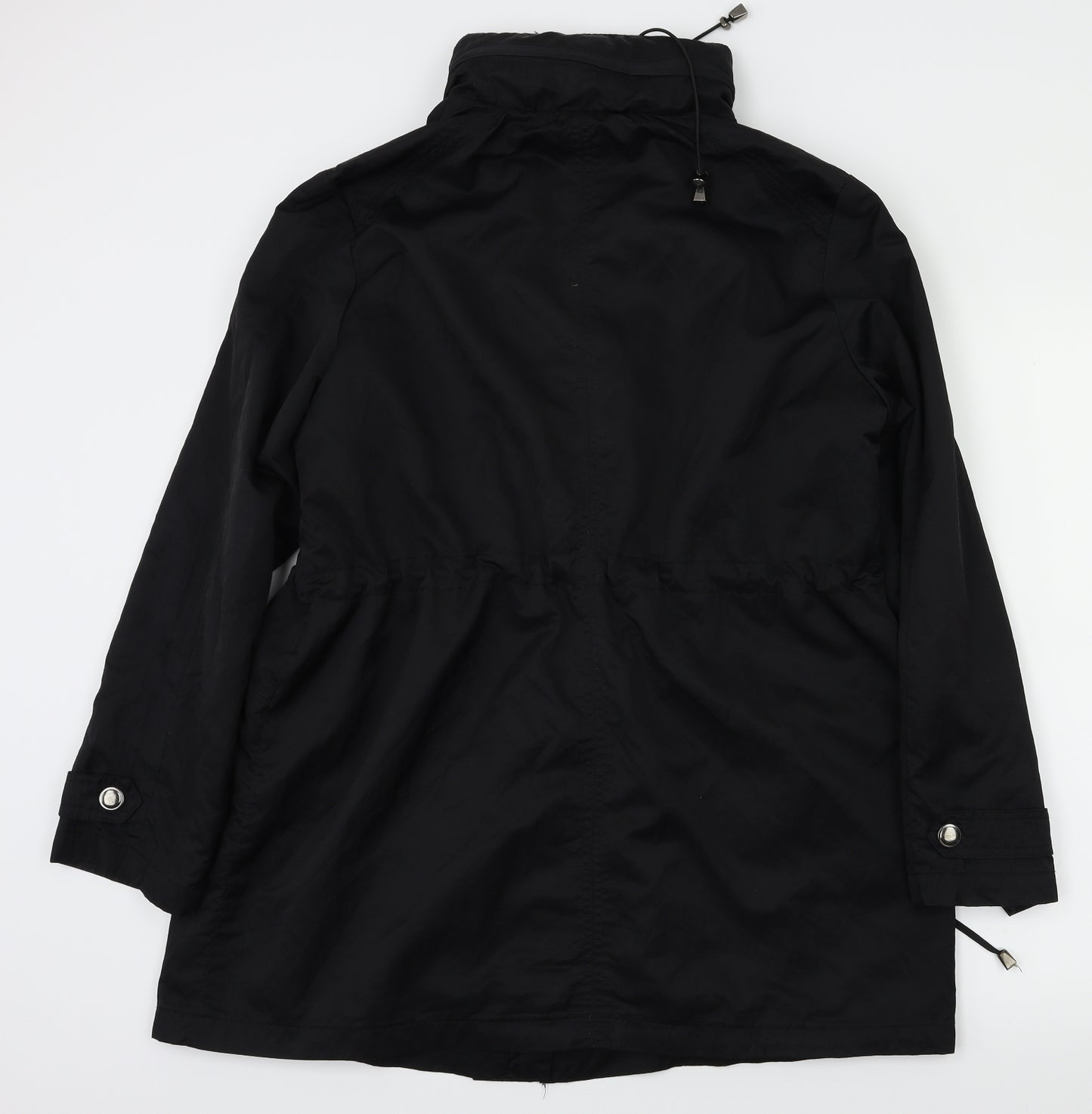 BM Womens Black Houndstooth  Jacket Coat Size 10