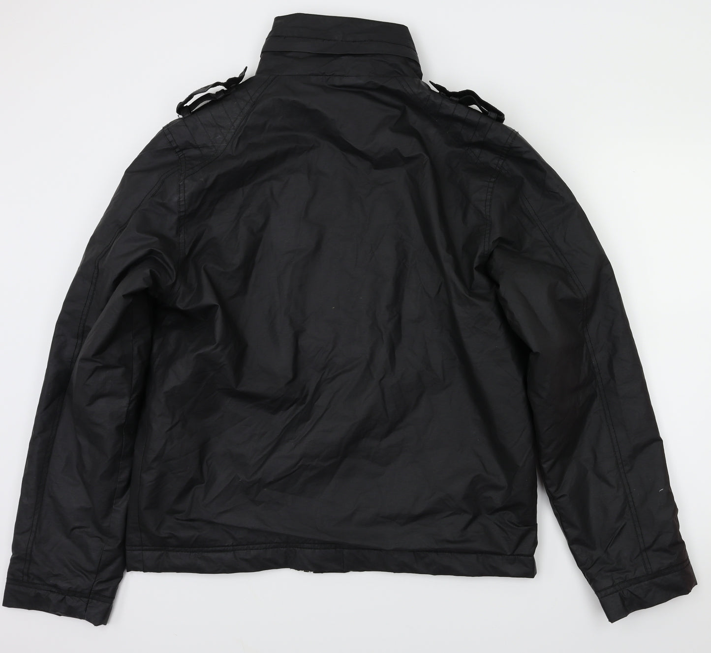 TECHNO Mens Black   Jacket Coat Size M