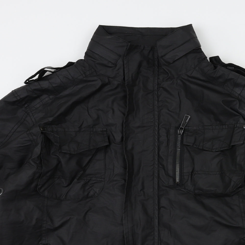 TECHNO Mens Black   Jacket Coat Size M