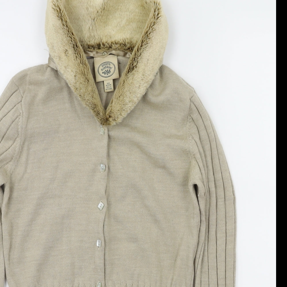 Laura Ashley Womens Beige   Cardigan Jumper Size M