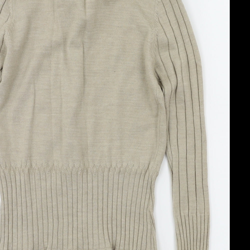 Laura Ashley Womens Beige   Cardigan Jumper Size M