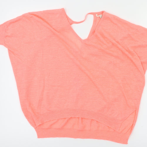 River Island Womens Pink   Basic T-Shirt Size 6