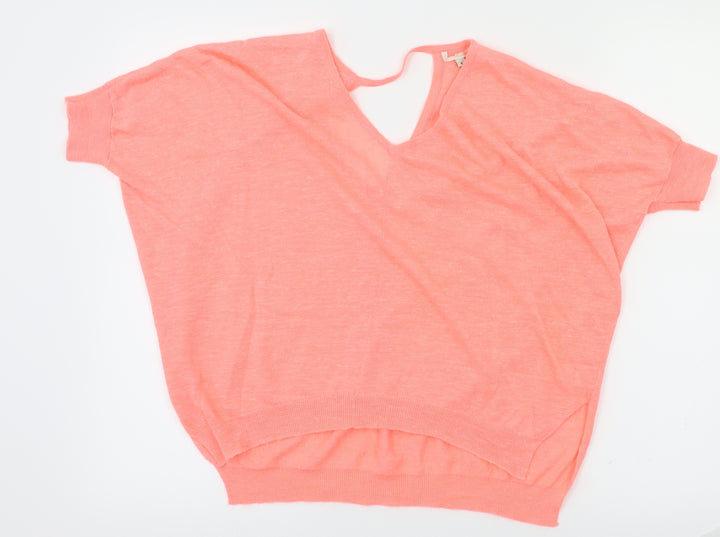 River Island Womens Pink   Basic T-Shirt Size 6