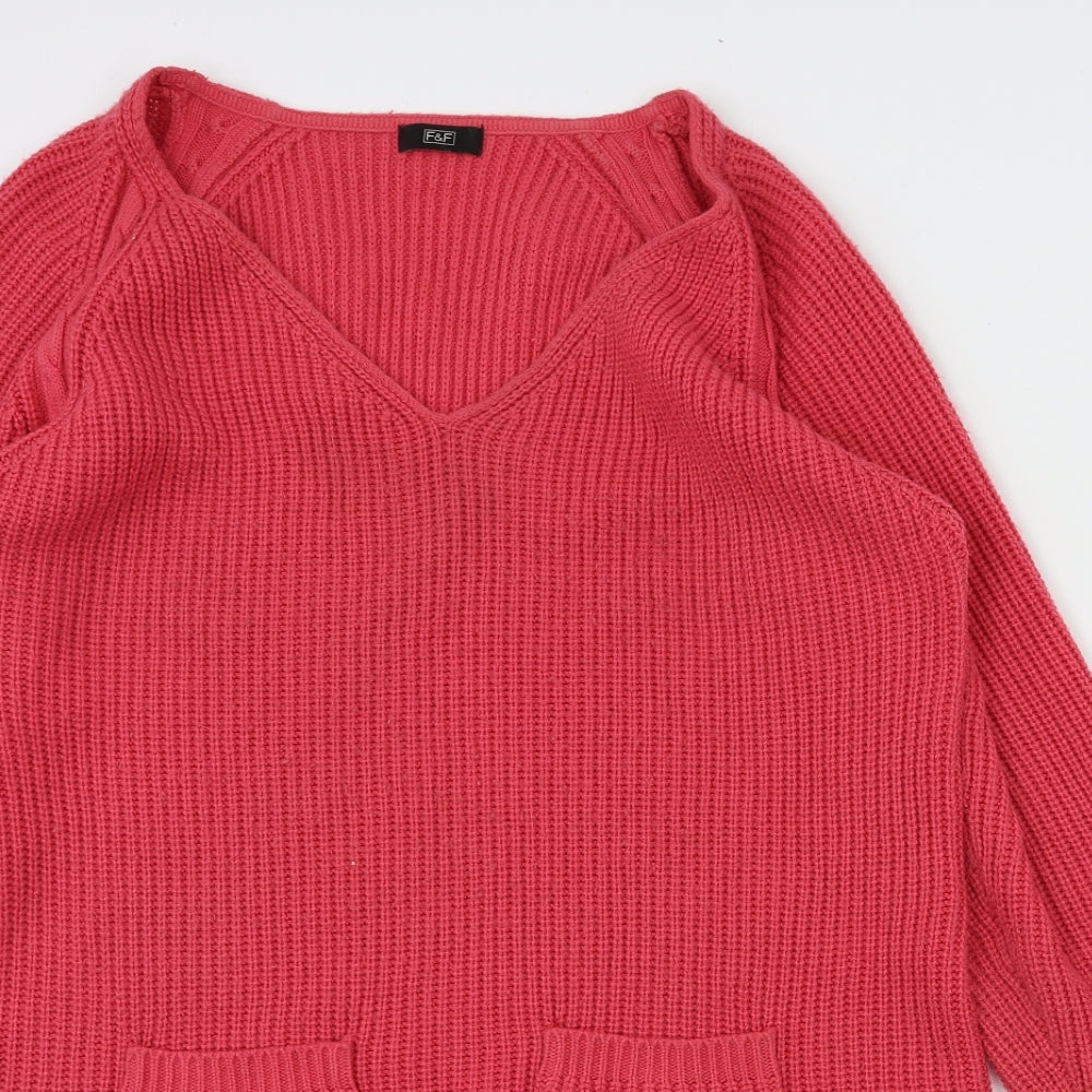 F&F Womens Red   Jumper Dress  Size 20