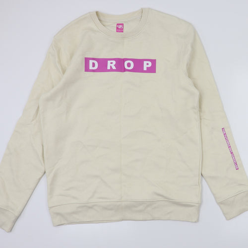 Drop Womens Ivory   Pullover Jumper Size L