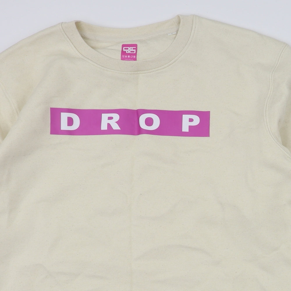Drop Womens Ivory   Pullover Jumper Size L