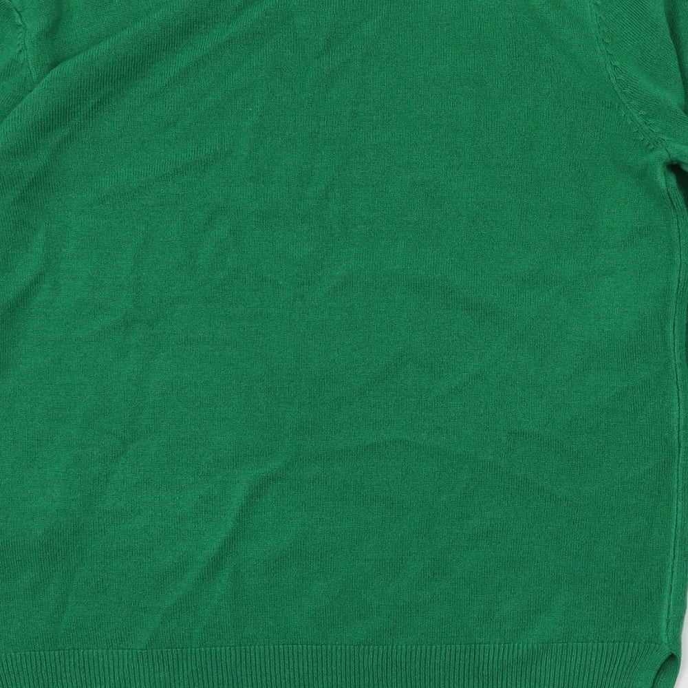 m&s Womens Green   Pullover Jumper Size 10