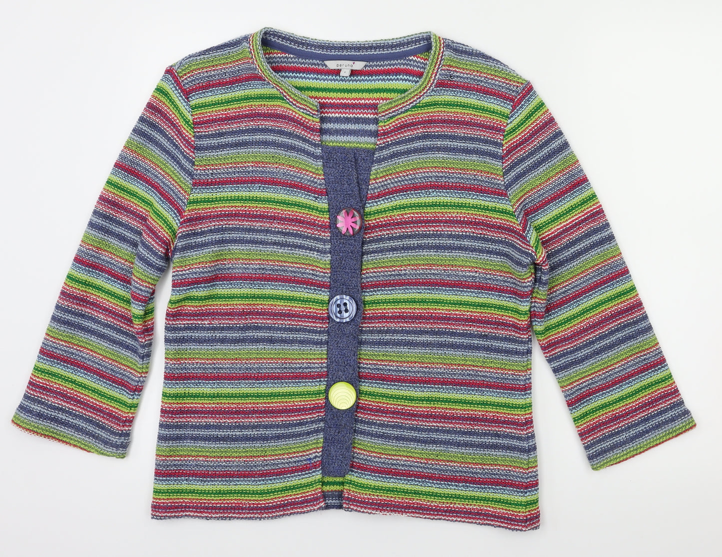 Per Una Womens Multicoloured   Cardigan Jumper Size L