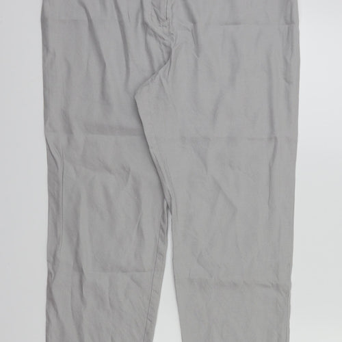 m&s Womens Green   Trousers  Size 14 L25 in