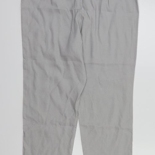 m&s Womens Green   Trousers  Size 14 L25 in