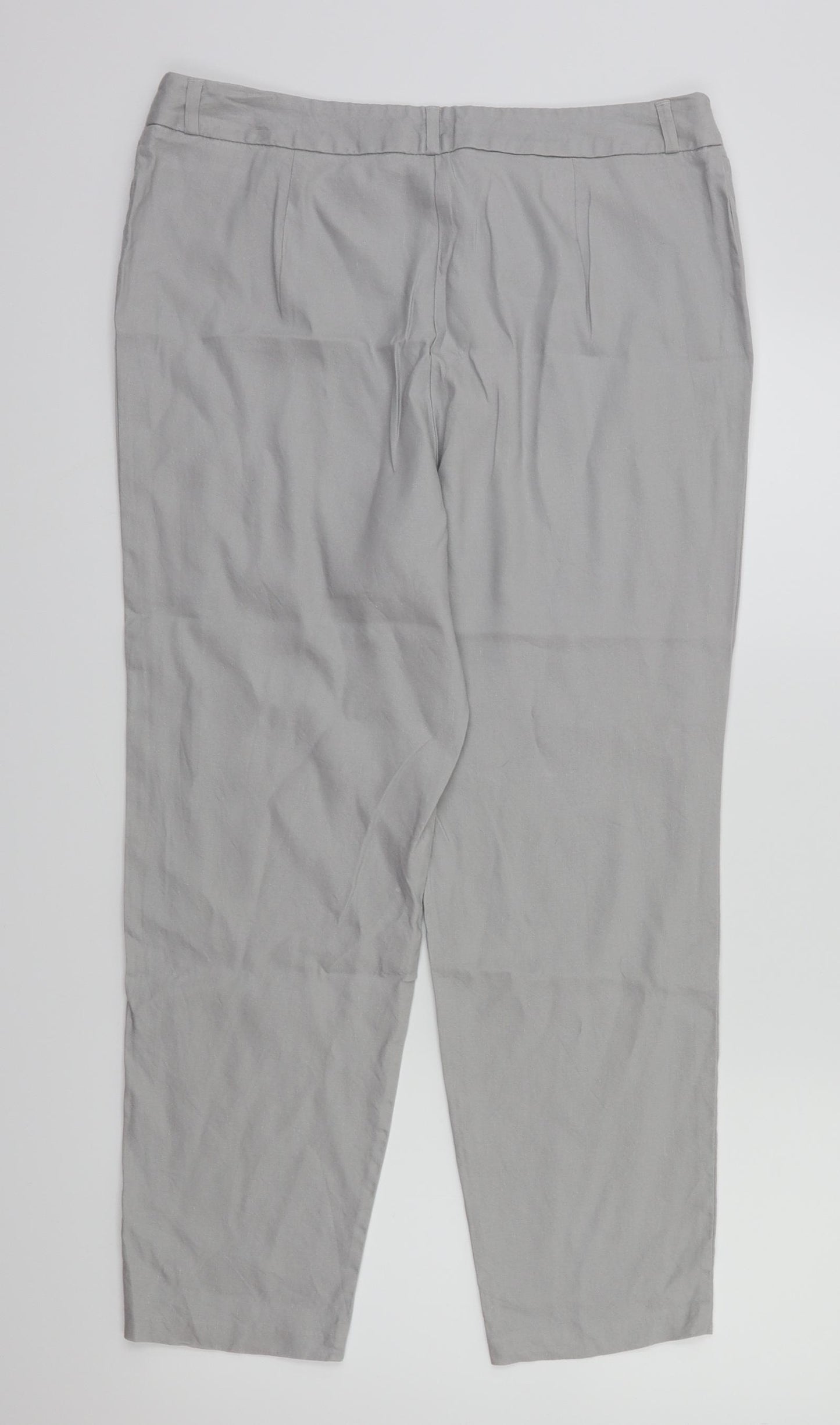 m&s Womens Green   Trousers  Size 14 L25 in
