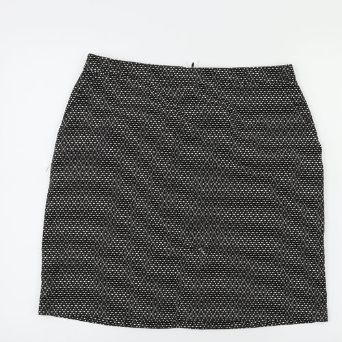 Papaya Womens Black   A-Line Skirt Size 12