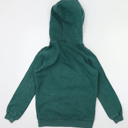 Jack Wills Womens Green Houndstooth  Pullover Hoodie Size 4