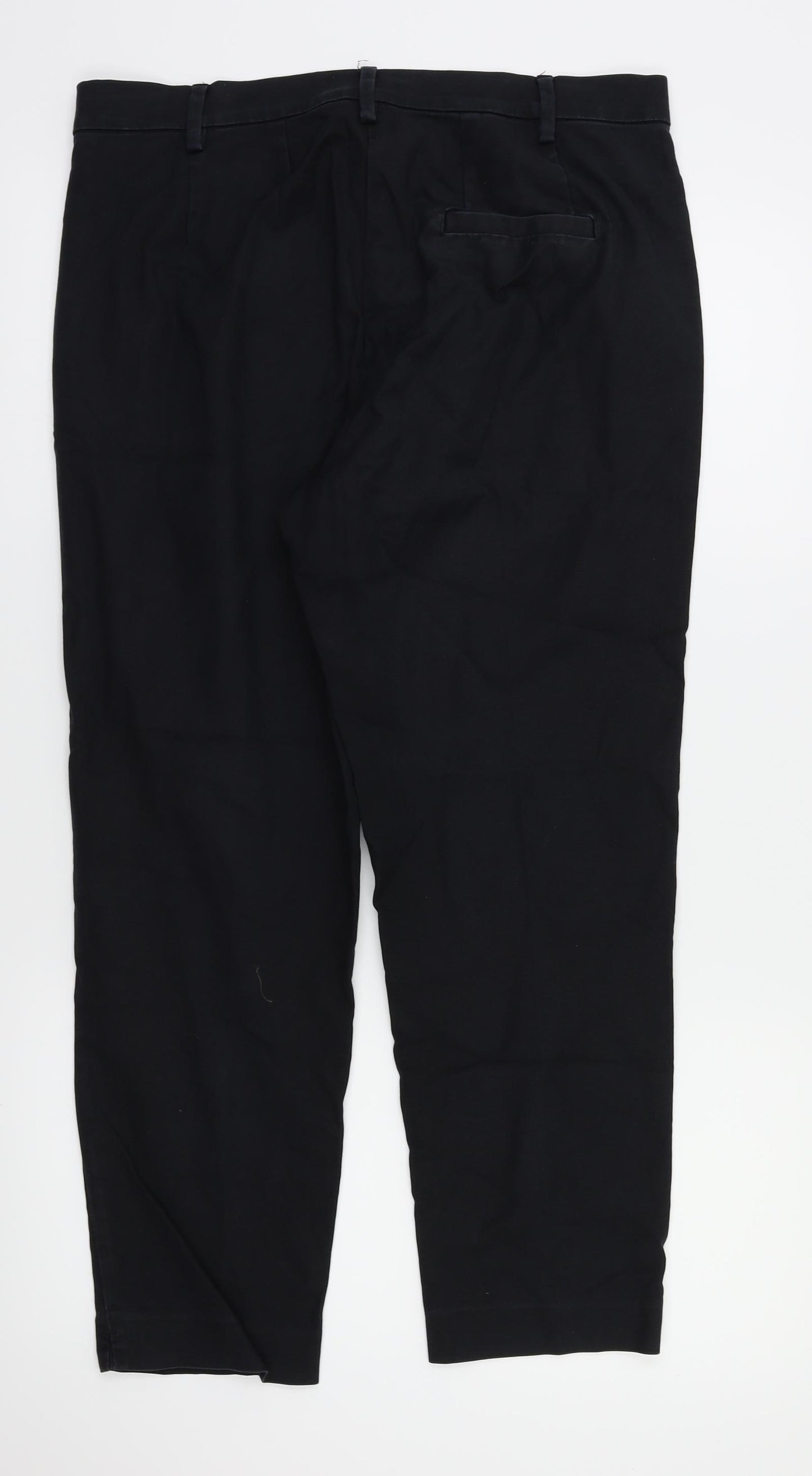 M&S Womens Black   Trousers  Size 12 L25 in