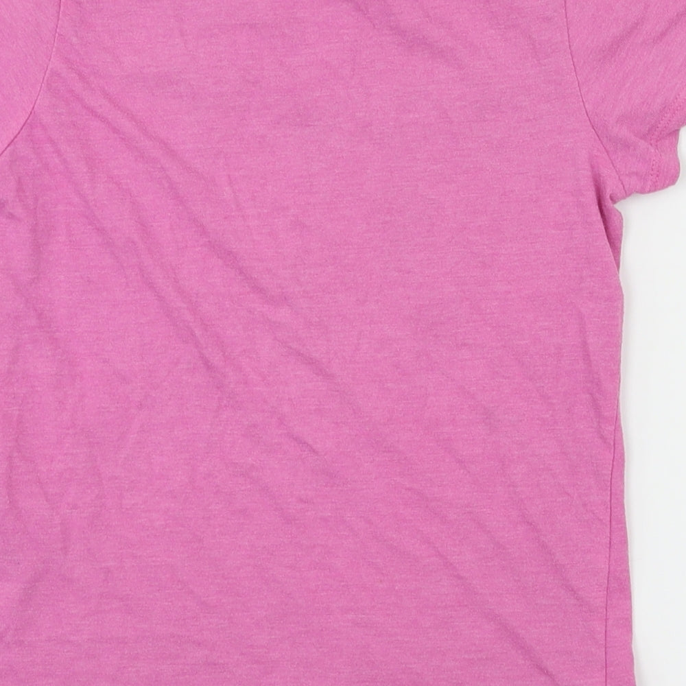 Primark Girls Pink Animal Print  Basic T-Shirt Size 8-9 Years