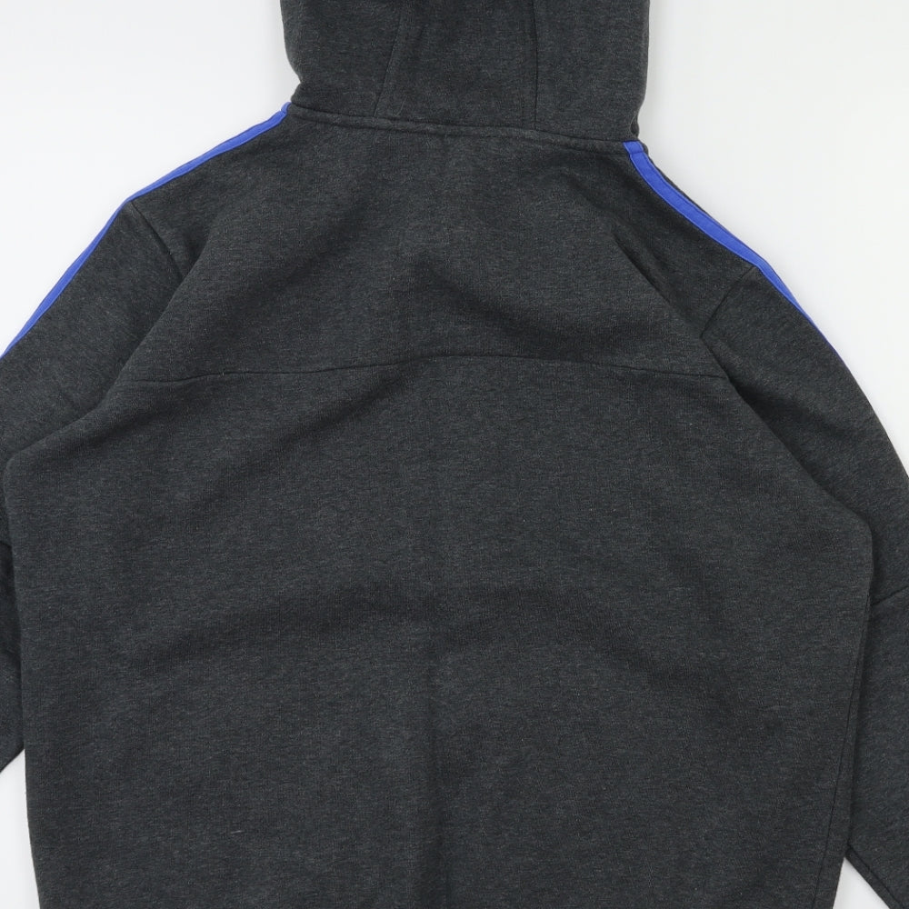 adidas Boys Grey   Full Zip Hoodie Size 13-14 Years
