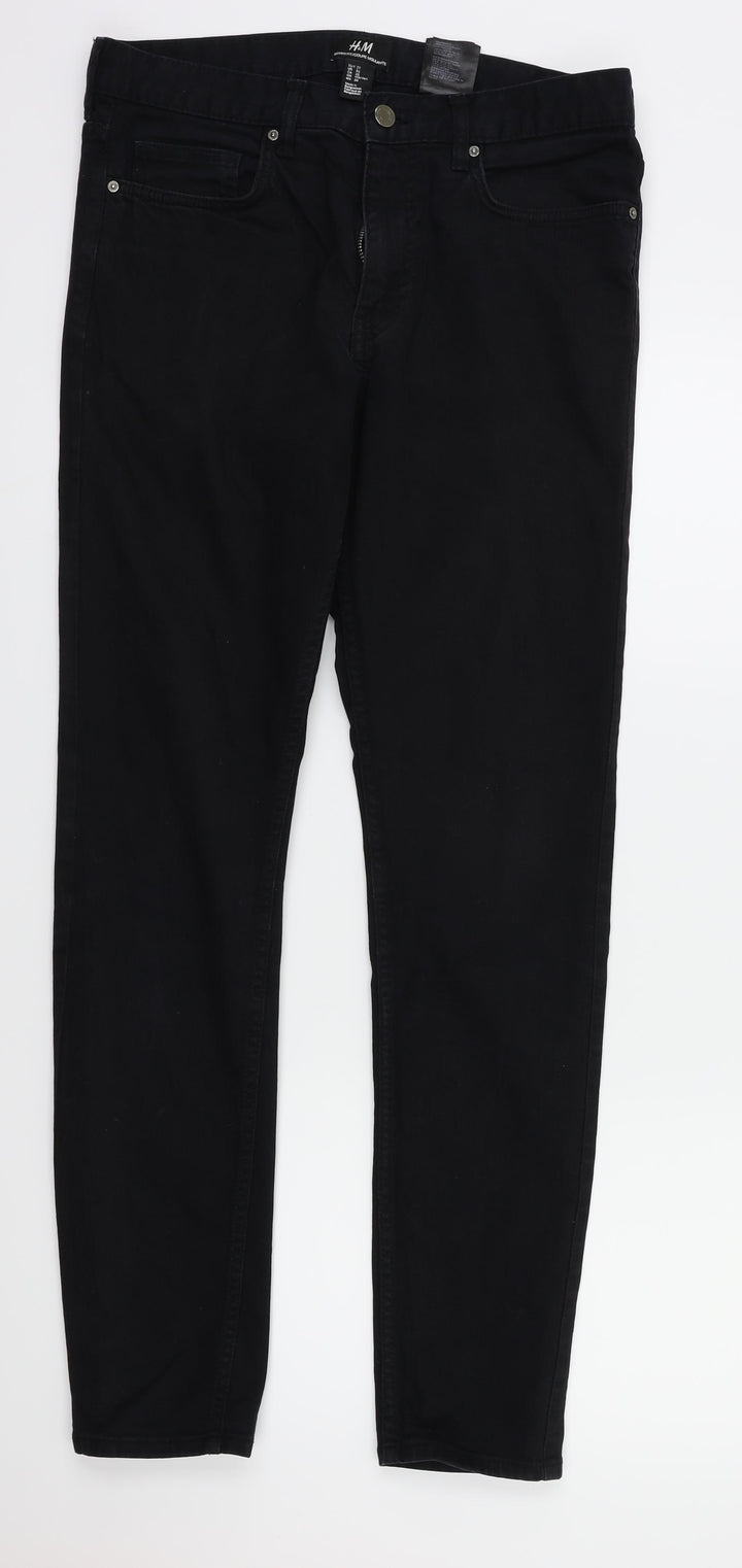 H&M Womens Black Skinny Jeans Size 30 L31 in