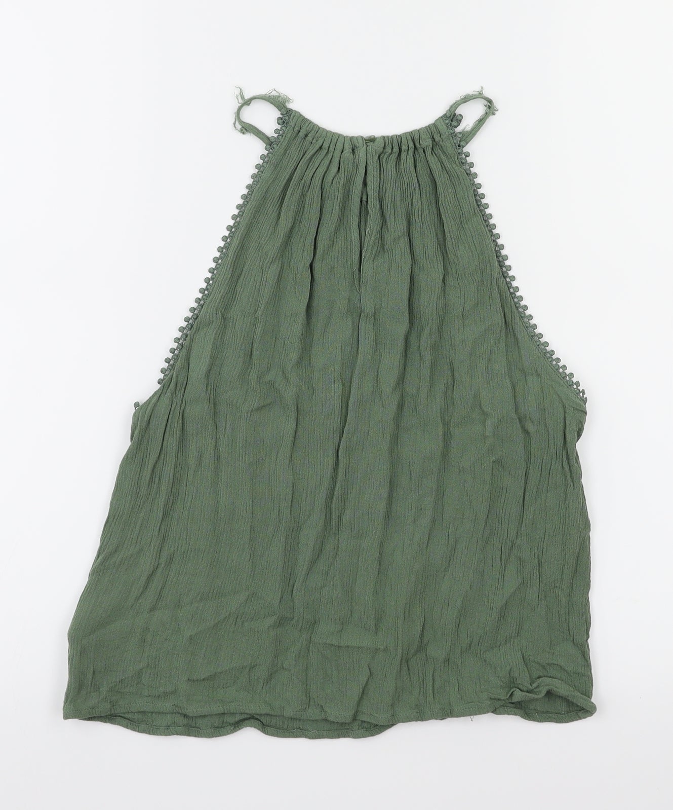 H&M Womens Green   Basic T-Shirt Size 8