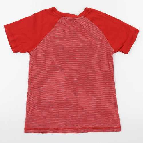 M&Co Boys Red   Basic T-Shirt Size 7-8 Years