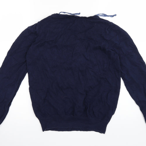 BHS Womens Blue  Knit Pullover Jumper Size 12  - Butterfly
