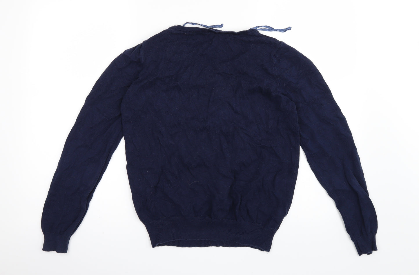 BHS Womens Blue  Knit Pullover Jumper Size 12  - Butterfly