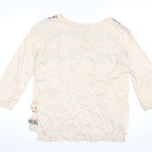 Oasis Womens Pink Geometric  Basic Blouse Size XS