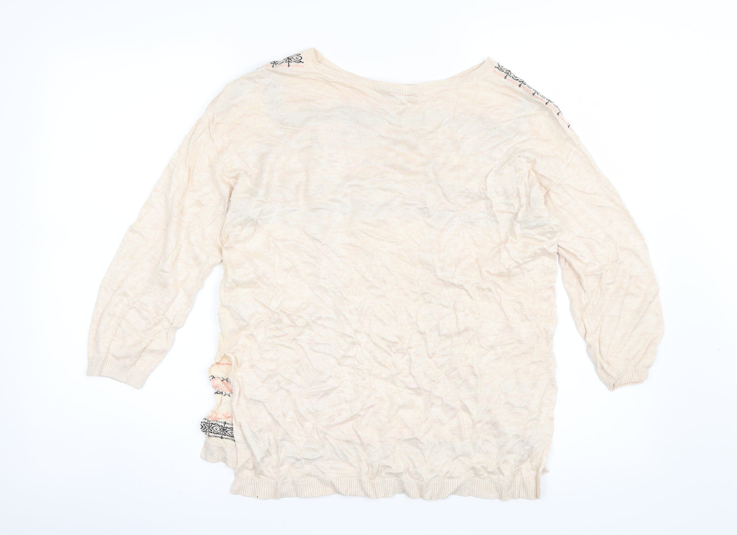 Oasis Womens Pink Geometric  Basic Blouse Size XS