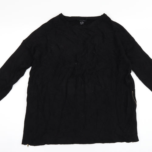 Atmosphere Womens Black  Knit Pullover Jumper Size 10