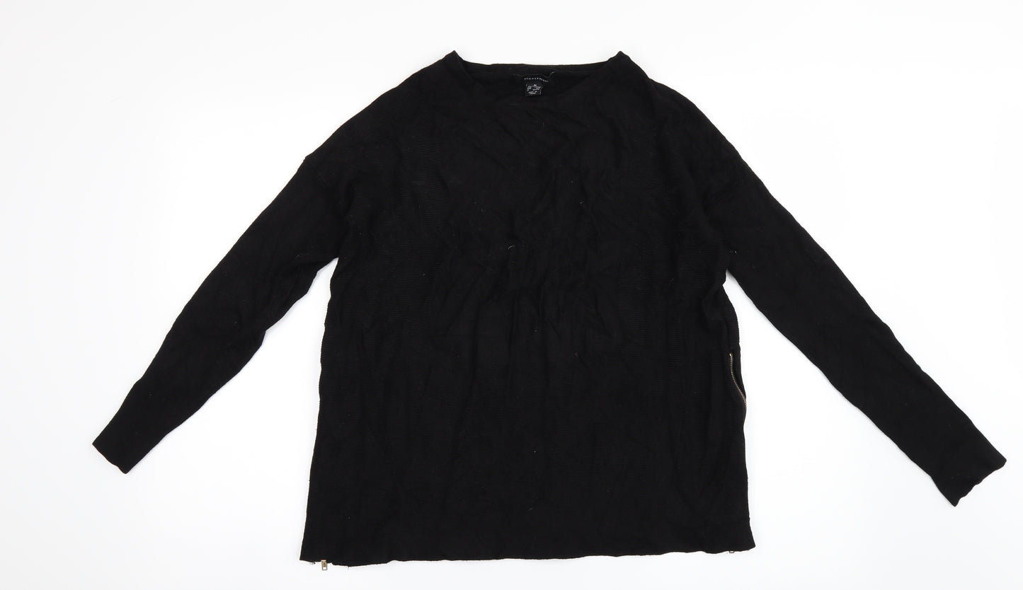 Atmosphere Womens Black  Knit Pullover Jumper Size 10