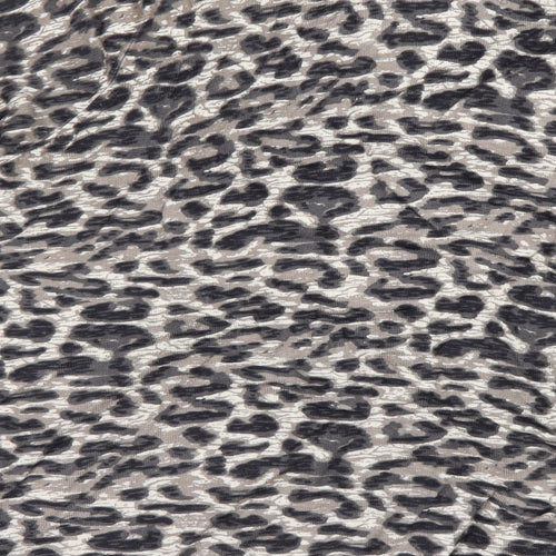 Bm Collection Womens Black Animal Print  Pullover Jumper Size XL