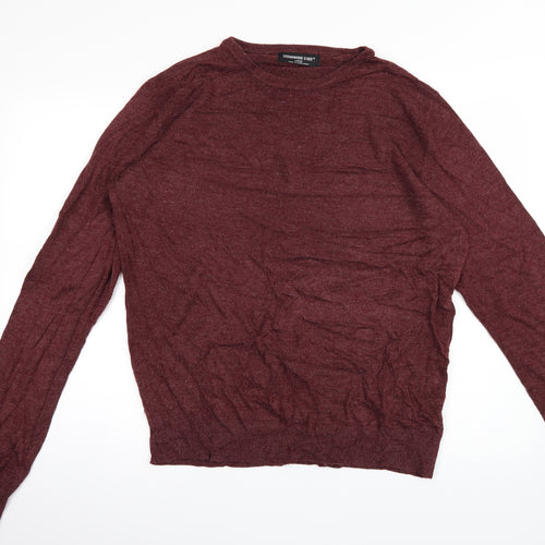 Cedar Wood State Mens Red  Knit Pullover Jumper Size L